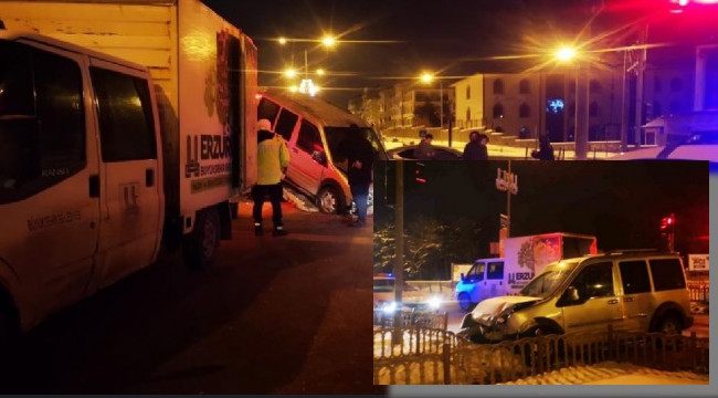 Aliravi Caddesi'nde 2 araç çarpıştı; 7 yaralı