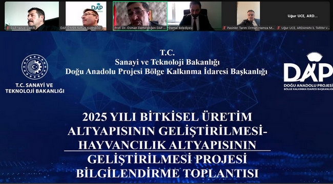 DAP destekli projeler ele alındı...