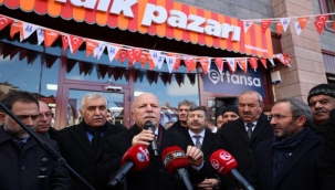 Gürcükapı Halk Pazarı hizmete açıldı