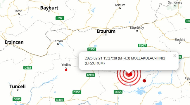 Hınıs'ta deprem...