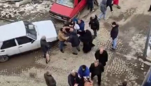 Uzundere'de yardım dağıtımında arbede