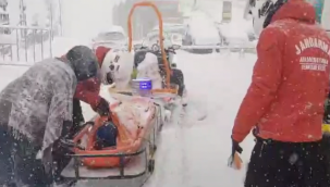 Erzurum'da Jandarma Kayak Sezonunda...