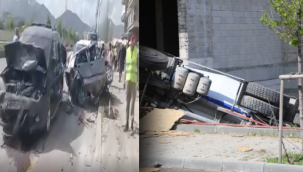 Beton mikseri dehşet saçtı