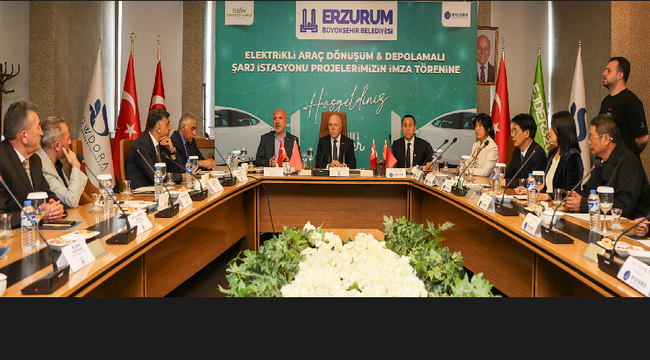 Erzurum'a elektrikli araç dönüşümü ve enerji depolamalı şarj istasyonları kurulacak