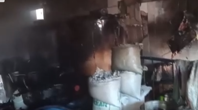 Erzurum Toptancılar Sitesinde Yangın