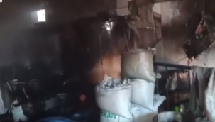 Erzurum Toptancılar Sitesinde Yangın