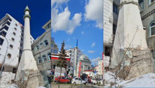 Muhyiddin-i Arabi Camii minaresi sonunda yıkıldı