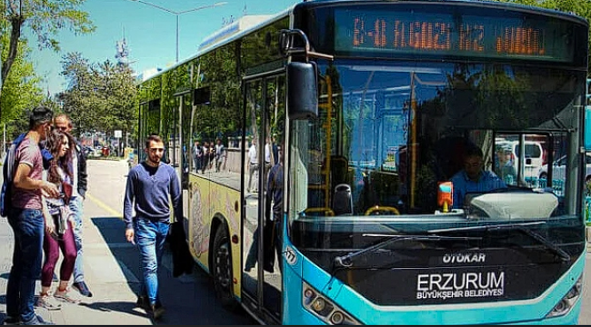 Erzurum'da toplu taşımaya zam