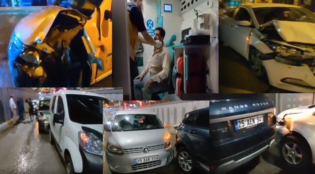 Erzurum'da trafik kazaları