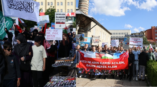 "Vicdanların kapısı açılsın, Gazze nefes alsın"