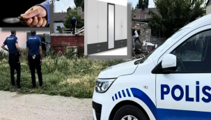 Polise bıçak çeken şüpheli, yatak odası dolabında yakalandı