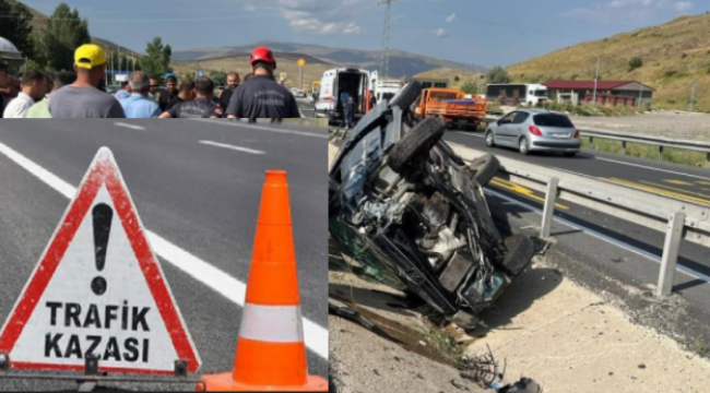 Refüjde takla attı, araçta sıkışan 5 kişi kartırıldı