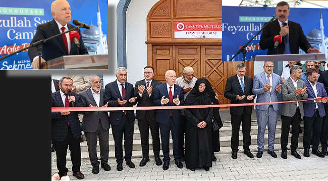 Şükrü Paşa'da Feyzullah Cami ibadete açıldı