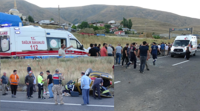 Erzurum'un o kara noktasında bir trafik kazası daha; 1 ölü, 1 yaralı