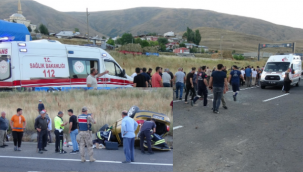 Erzurum'un o kara noktasında bir trafik kazası daha; 1 ölü, 1 yaralı