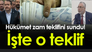 Hükümet, memur ve emeklide ilk zam teklifini sundu