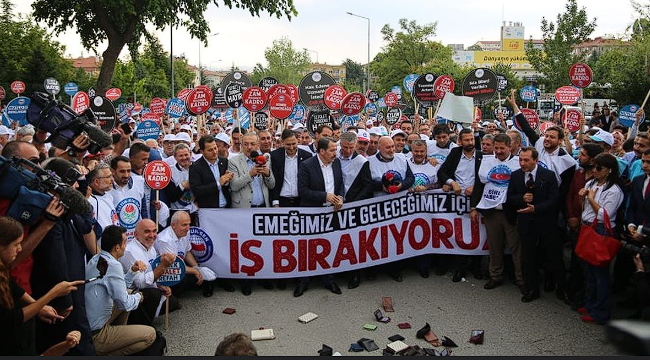 Memurlar Pazartesi günü 81 ilde iş bırakıyor