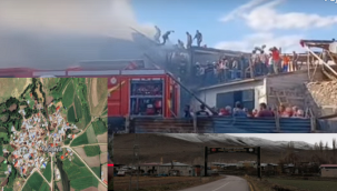 Erzurum Yeşilyayla'da yangın