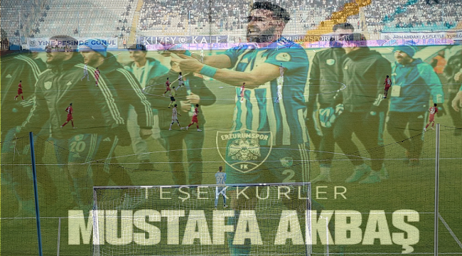 Erzurumspor'da Mustafa Akbaş ile yollar ayrıldı