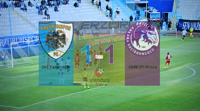 Erzurumspor FK 1-1 Keçiörengücü