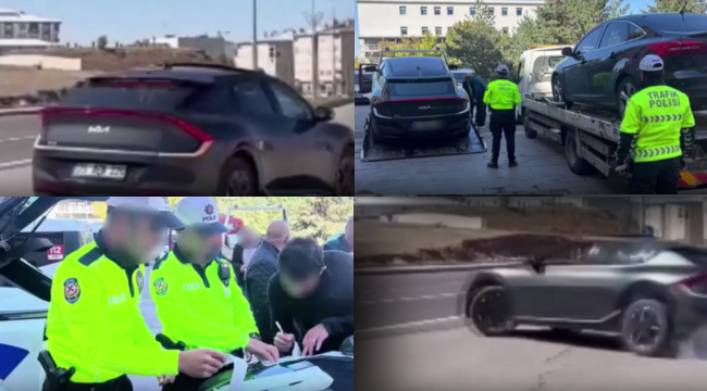 Erzurum'da o driftçilerin hızı kesildi