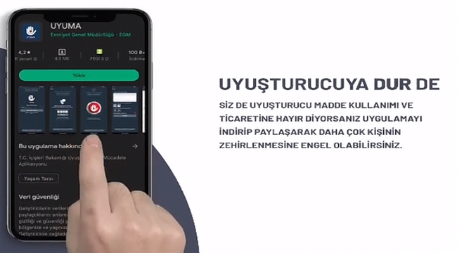 Uyuşturucu ile mücadeleye destek olalım!