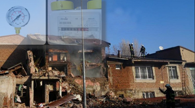 Bu evde patlama oldu, şehirde 24 saattir doğalgaz yok
