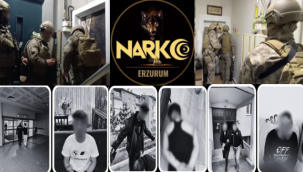 Erzurum'da torbacılar uyuşturucu, silah ve mühimmatla yakalandı