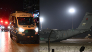 Şehitlerimizin naaşları Türkiye'ye getirildi