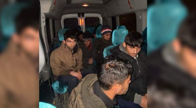 Erzurum'da düzensiz göçmenler organizatorleri ile yakalandılar
