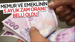 Memur ve emekli maaşlarındaki zam oranı...