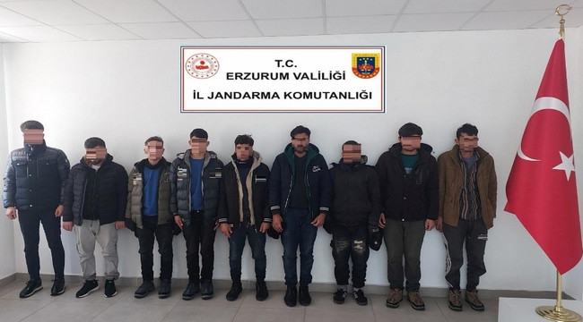 Düzensiz göçmenler Erzurum'a takıldı