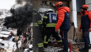 Erzurum'da Keresteciler Sitesi'nde Yangın ve Patlama: 2 ölü, 6 yaralı