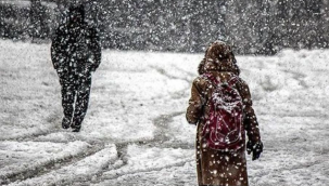 Erzurum'da 3 ilçede okullara kar tatili