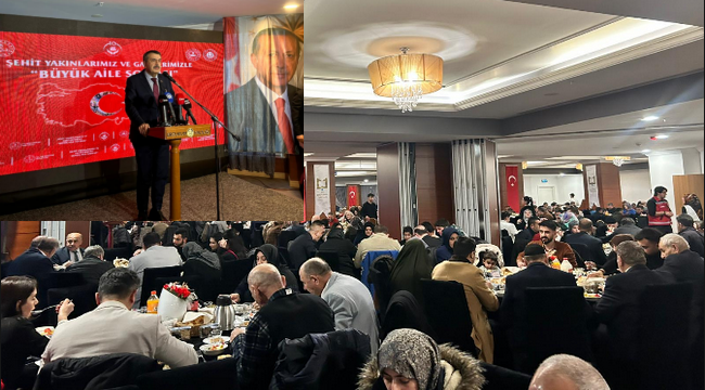 Erzurum'da ilk iftar Şehit ve Gazi Ailelerine