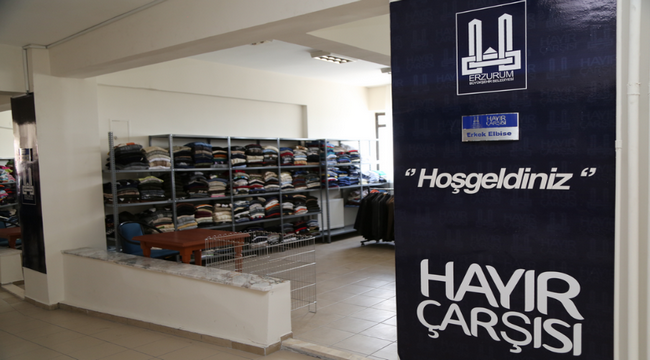 Erzurum'daki "Hayır Çarşısı" dua alıyor