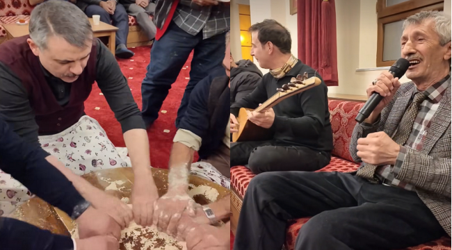 Vali Çiftçi "Tel Helvası" çekti, Çalmaşur söyledi...