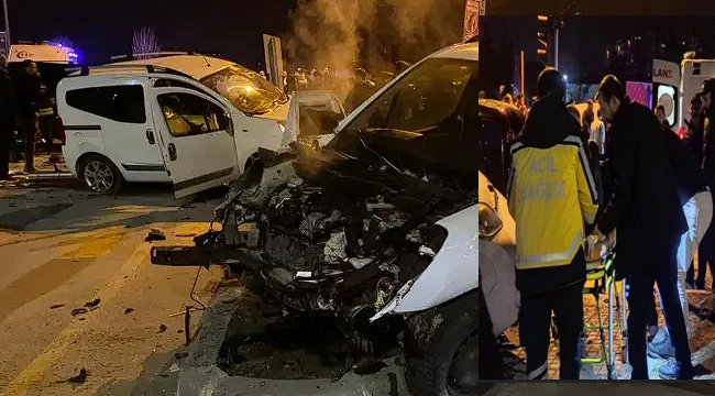 MNG kavşağında yine bir kaza: 7 yaralı...