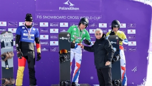 Palandöken'de FIS SBX Snowboard Dünya Kupası Zirvesi