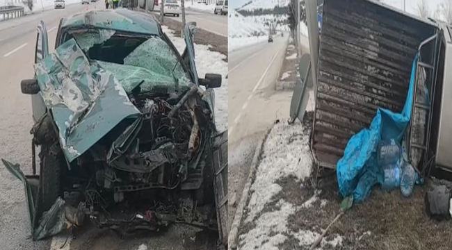 Pasinler yolunda trafik kazası; 1'i ağır 3 yaralı