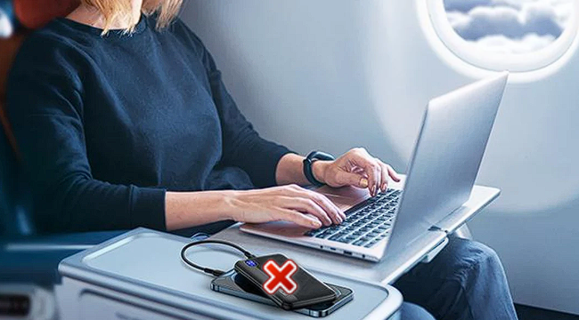 Uçuşlarda taşınabilir şarj cihazı kullanımı yasak