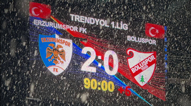 Erzurumspor Bolu'yu da devirdi: 2-0