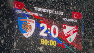 Erzurumspor Bolu'yu da devirdi: 2-0