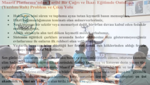 Maarif Platformu'ndan Birlik ve Diriliş Çağrısı