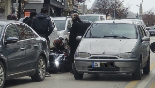 Motokurye son anda kurtuldu