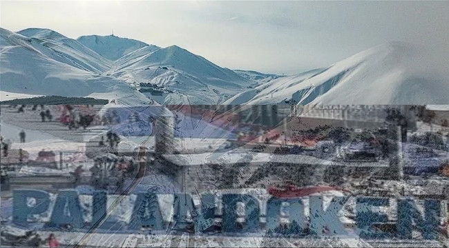 Palandöken'de 210, kent merkezinde 20 santimetreye ulaştı