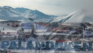 Palandöken'de 210, kent merkezinde 20 santimetreye ulaştı