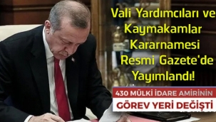 Erzurum'da da 28 mülki idare amirinin görev yeri değişti