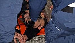 25 metrelik falezden düşen şahsı deniz polisi kurtardı