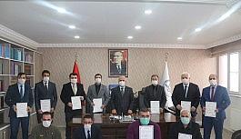 Ağrı İl Müftülüğü personellerine salgınla mücadelelerinden dolayı başarı belgesi verildi